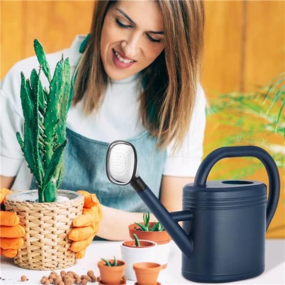 Garden Watering Cans for Outdoor Plant Long Spout w/ Sprinkler Head 1 Gallon - Picture 7 of 7